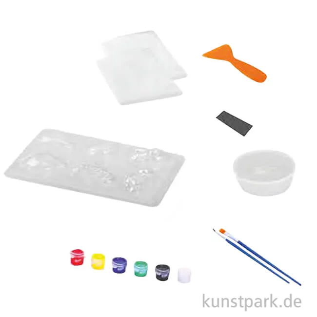 Artikelbild 2 des Artikels “DIY Set - Weltall Figuren gießen mit Form, Gießpulver + Zubehör “