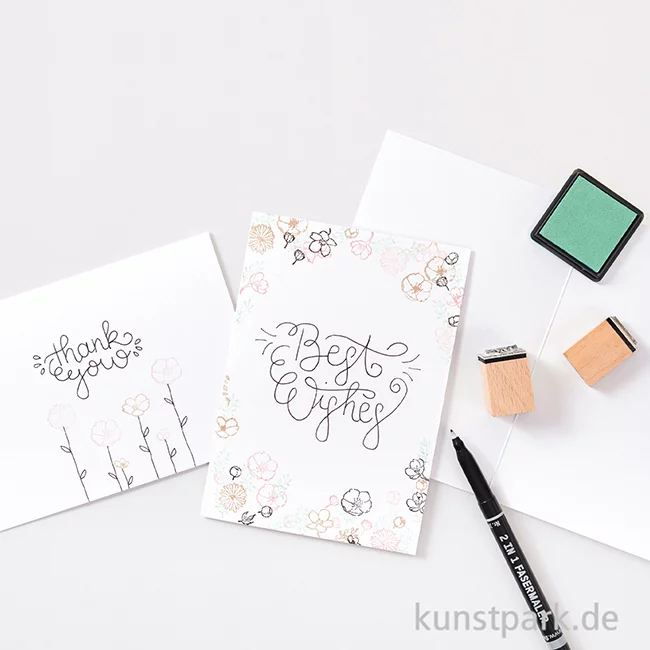 Artikelbild 2 des Artikels “Doppelkarten - Weiß, DIN A6, 25 Stück “