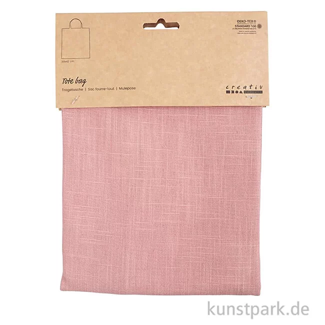 Artikelbild 2 des Artikels “Einkaufstasche aus Baumwolle, Rosa, 38 x 42 cm “