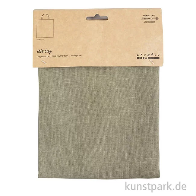 Artikelbild 2 des Artikels “Einkaufstasche aus Baumwolle, Staubgrün, 38 x 42 cm “