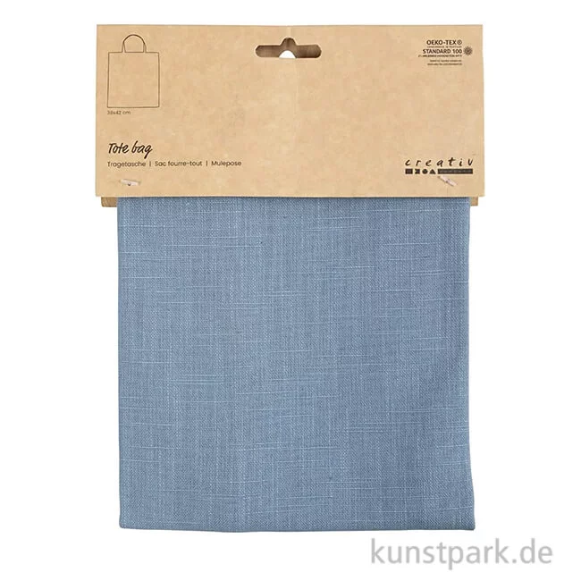 Artikelbild 2 des Artikels “Einkaufstasche aus Baumwolle, Taubenblau, 38 x 42 cm “
