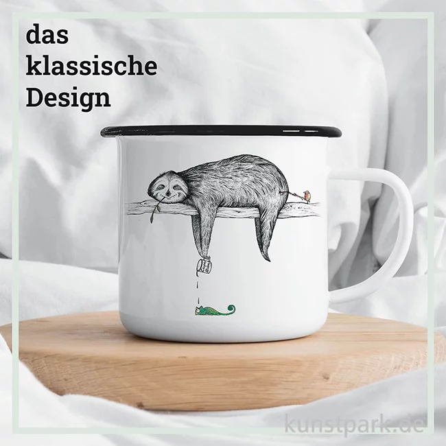 Artikelbild 2 des Artikels “Emailletasse - Faultier, 500 ml “