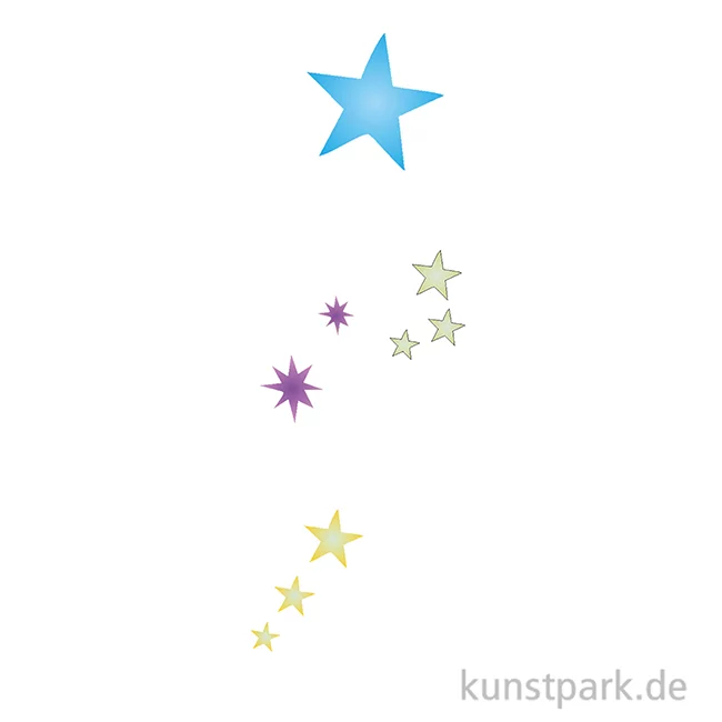 Artikelbild 2 des Artikels “Eulenspiegel Tattoo-Glitzer-Set Sterne “