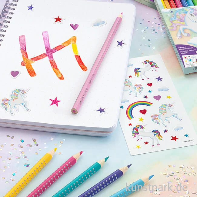 Artikelbild 2 des Artikels “Faber-Castell COLOUR GRIP Buntstifte, 10+3 Kartonetui, Einhorn “