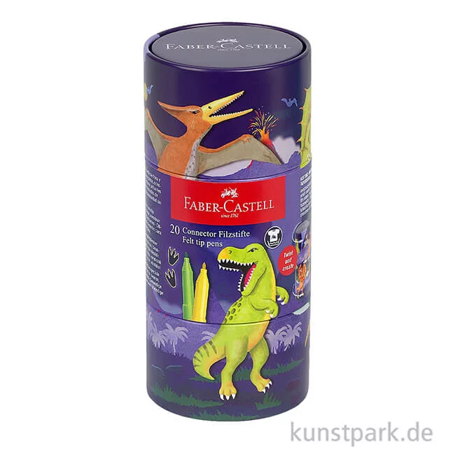 Artikelbild 2 des Artikels “Faber-Castell CONNECTOR Filzstifte, 20er Box, Dino “