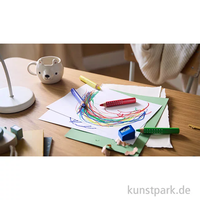Artikelbild 2 des Artikels “Faber-Castell Grippy Buntstifte für Kinder, 10er Set mit Spitzer “