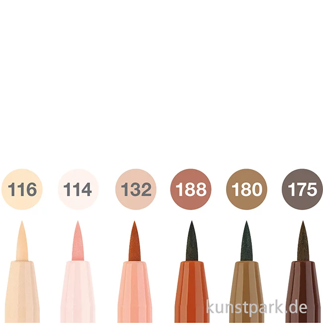 Artikelbild 2 des Artikels “Faber-Castell PITT Artist Pen Brush - 6er Set - Portrait “