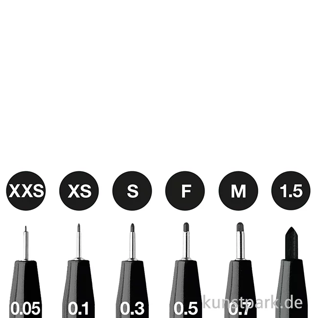 Artikelbild 2 des Artikels “Faber-Castell PITT Artist Pen Tuschestifte - 6er Set - Schwarz “