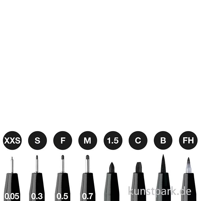 Artikelbild 2 des Artikels “Faber-Castell PITT Artist Pen Tuschestifte - 8er Set - Schwarz “