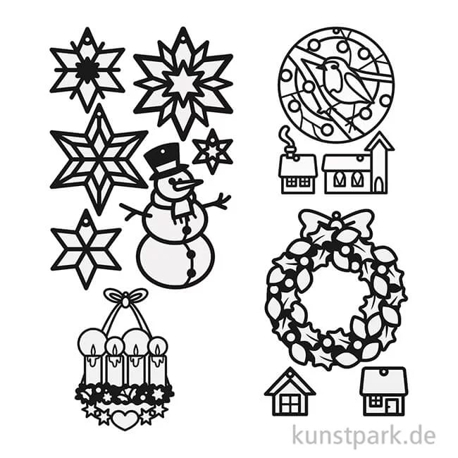 Artikelbild 2 des Artikels “Fensterbilder Bastelset - WINTER Transparent “