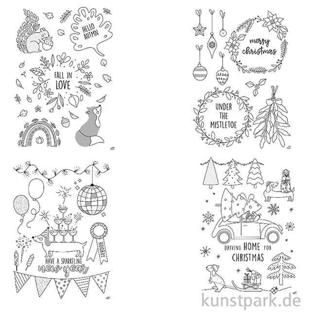 Artikelbild 2 des Artikels “Fensterbilder Vorlagen - Cosy Winter, mit Kreidemarker “