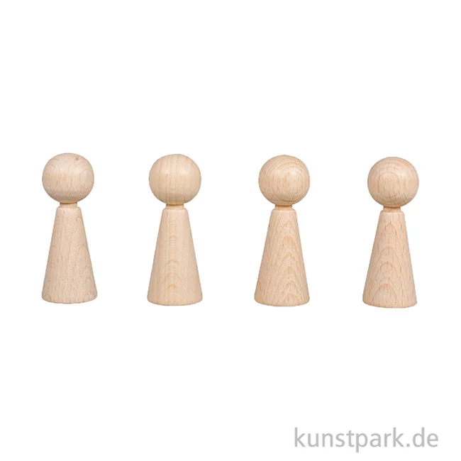 Artikelbild 2 des Artikels “Figurenkegel, Rohholz, 60 mm, 4 Stück “