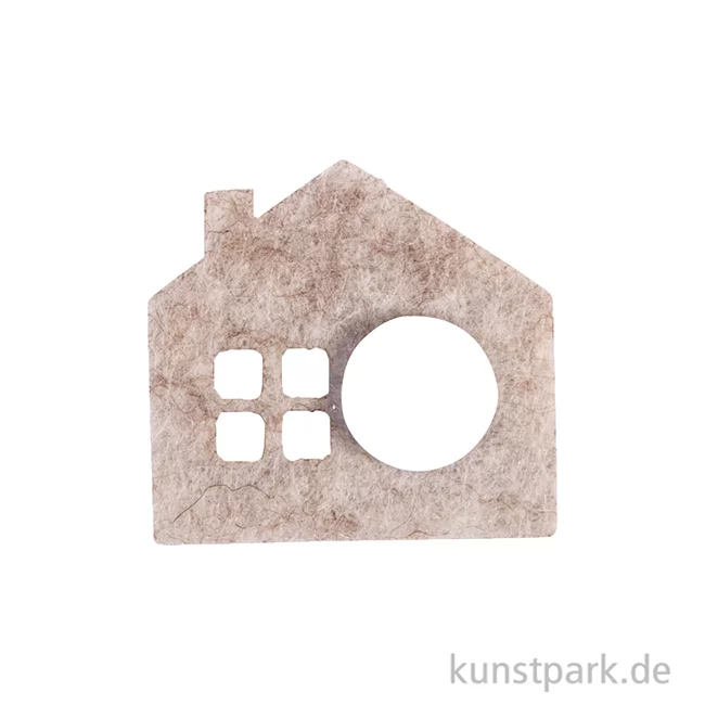 Artikelbild 2 des Artikels “Filz Streuteile Mini Häuser mit Klebepunkt, 2,5-3,5 cm, 14 Stück “