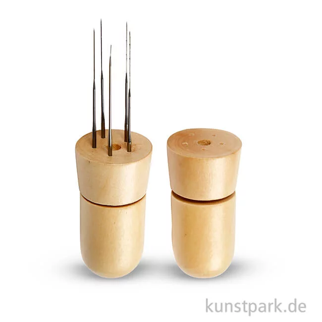 Artikelbild 2 des Artikels “Filznadelhalter aus Holz für bis zu 5 Nadeln “