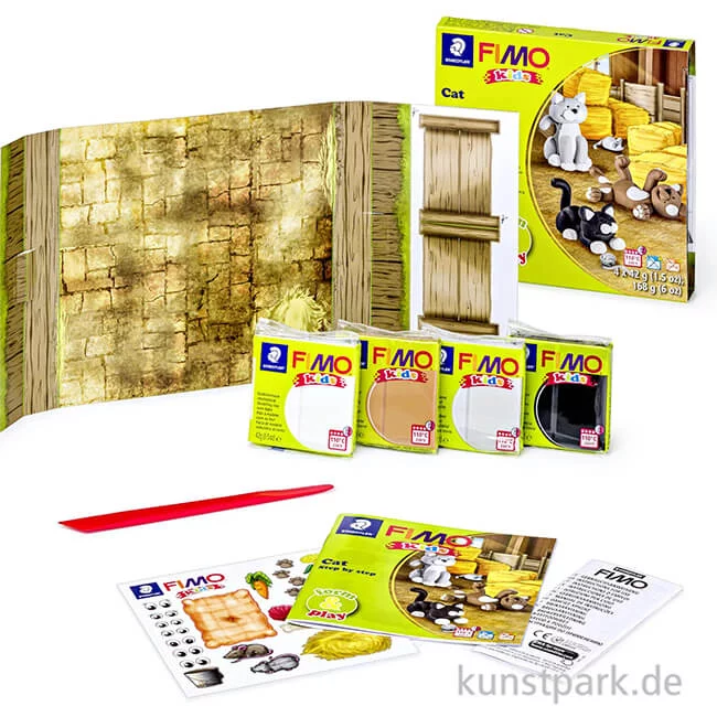 Artikelbild 2 des Artikels “FIMO Kids Form & Play - Cat, 4 x 42 g + Zubehör “