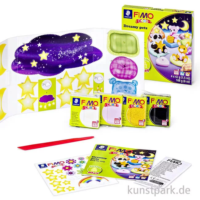 Artikelbild 2 des Artikels “FIMO Kids Form & Play - Dreamy Pets, 4 x 42 g + Zubehör “