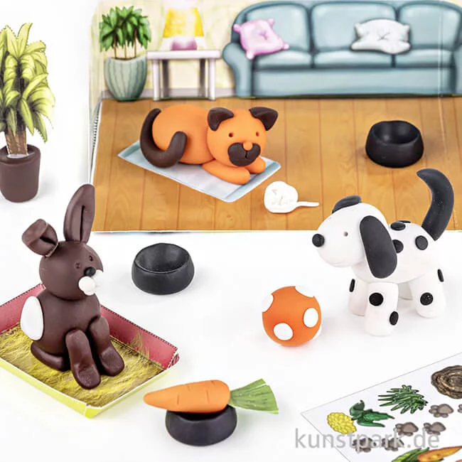 Artikelbild 2 des Artikels “FIMO Kids Form & Play - Pets, 4 x 42 g + Zubehör “