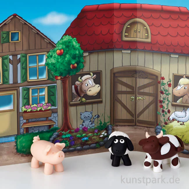 Artikelbild 2 des Artikels “FIMO Kids Form & Play - Farm, 4 x 42 g + Zubehör “