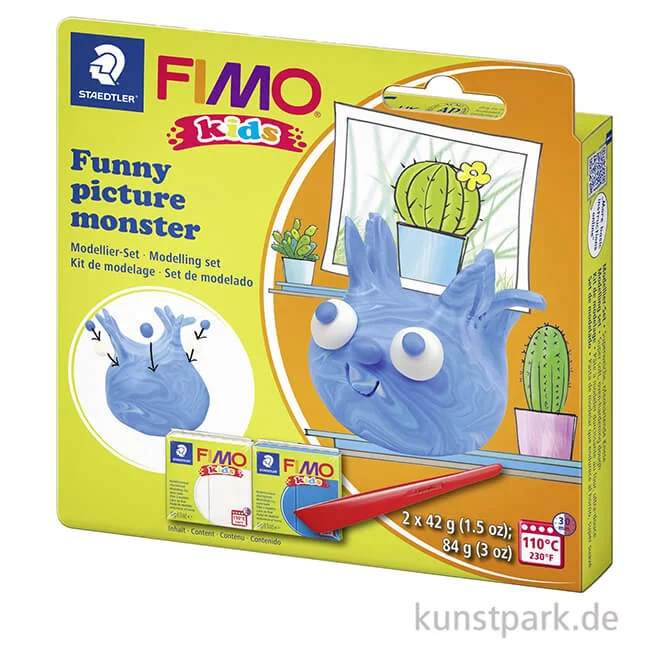 Artikelbild 2 des Artikels “FIMO Kids Modellierset - Funny Monster, 2 x 42 g + Zubehör “