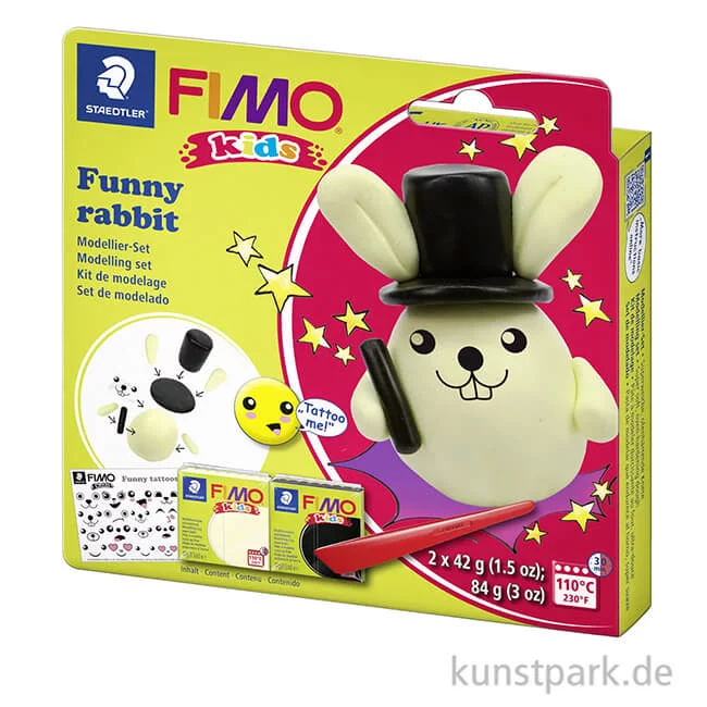 Artikelbild 2 des Artikels “FIMO Kids Modellierset - Funny Rabbit, 2 x 42 g + Zubehör “