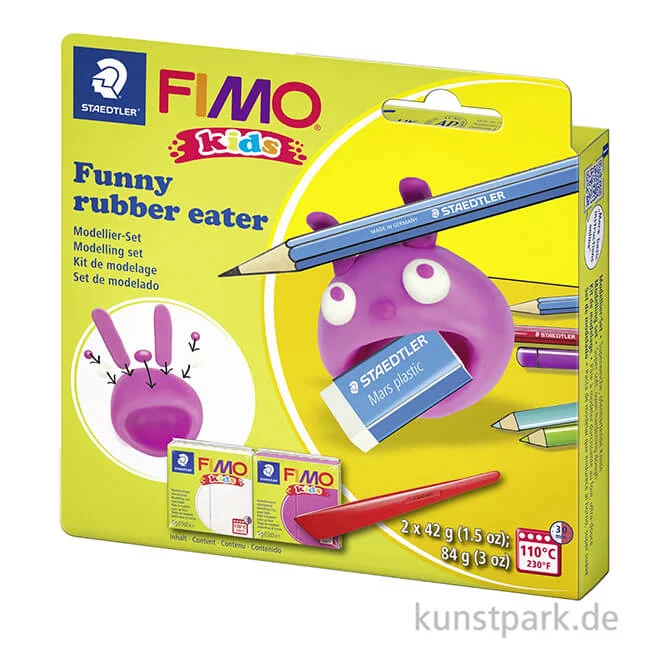 Artikelbild 2 des Artikels “FIMO Kids Modellierset - Funny Rubber Eater, 2 x 42 g + Zubehör “
