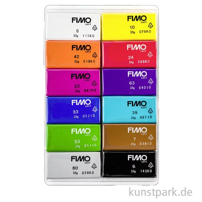 Artikelbild 2 des Artikels “FIMO soft Modelliermassen Set - Basic Colours, 12 x 25 g “