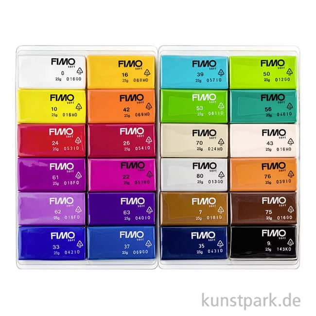 Artikelbild 2 des Artikels “FIMO soft Modelliermassen Set - Basic Colours, 24 x 25 g “
