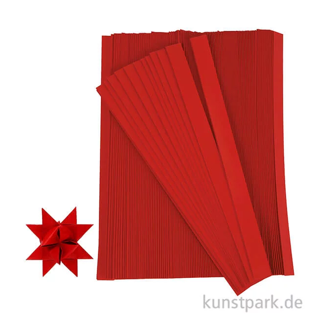 Artikelbild 2 des Artikels “Flechtstreifen für Fröbelsterne - Rot “