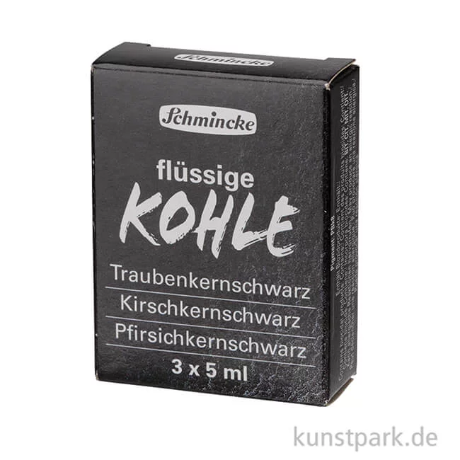Artikelbild 2 des Artikels “Schmincke Flüssige Kohle, Kartonset mit 3 x 5 ml “