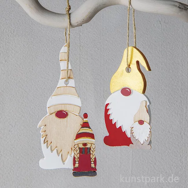 Artikelbild 2 des Artikels “Furnierholz Wichtelfamilie, Natur, 3,6-9 cm, Stärke 1 mm, 18 Stück “