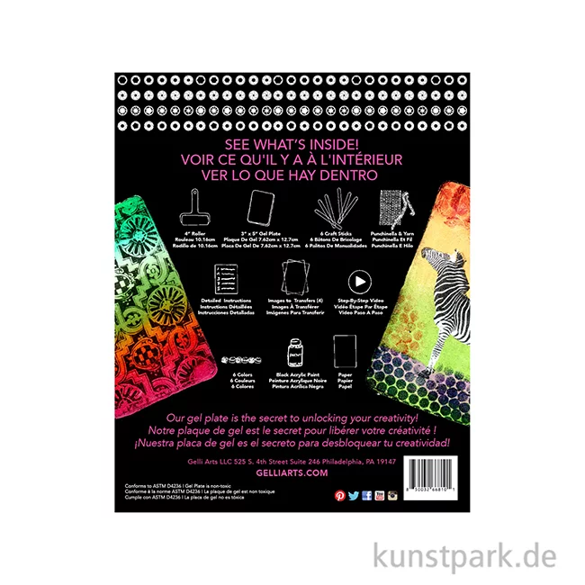 Artikelbild 2 des Artikels “Gelli Arts - Image Transfer Set mit viel Zubehör “
