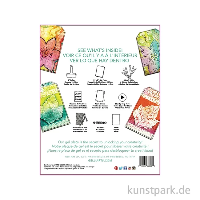 Artikelbild 2 des Artikels “Gelli Arts - Stamping Set mit viel Zubehör “