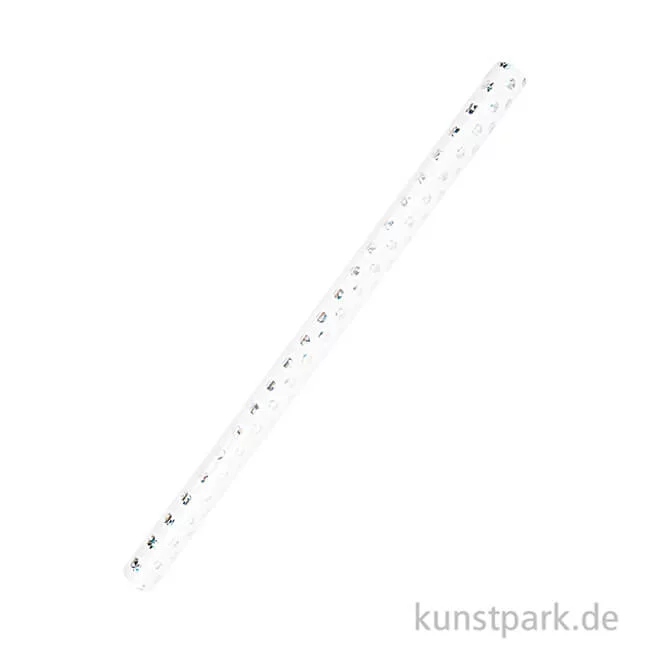 Artikelbild 2 des Artikels “Geschenkpapier - Weiß mit irisierenden Punkten, 200 x 70 cm “
