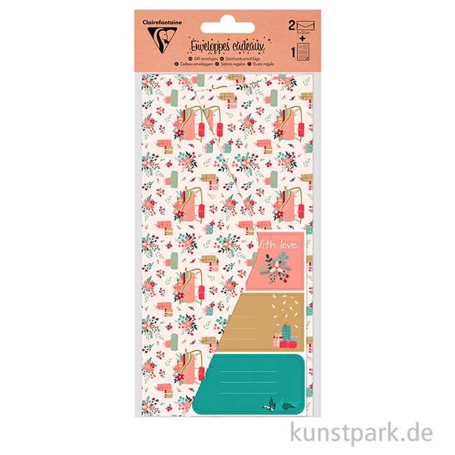 Artikelbild 2 des Artikels “Geschenkumschläge Set, Weihnachten Natur, 11 x 22 cm “
