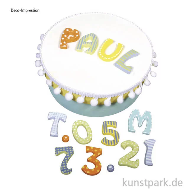 Artikelbild 2 des Artikels “Gießform - Buchstaben und Zahlen, 37 Motive, 2 - 3 cm “