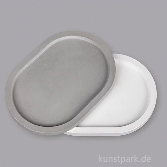 Artikelbild 2 des Artikels “Gießform - Dekoplatte Oval, 24,5 x 18 x 2 cm “