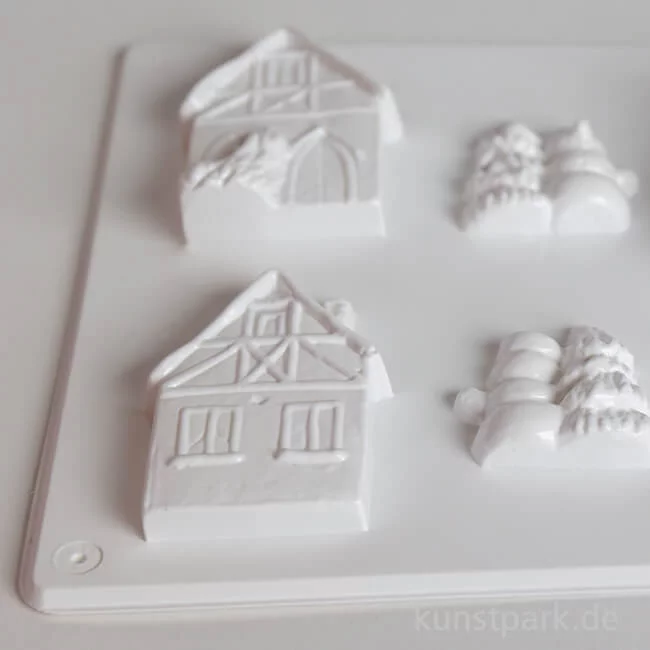 Artikelbild 2 des Artikels “Gießform - Kerzenhalter, Winterlandschaft “