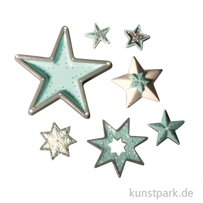 Artikelbild 2 des Artikels “Gießform - Sterne, 7 Motive, 3 - 13 cm “
