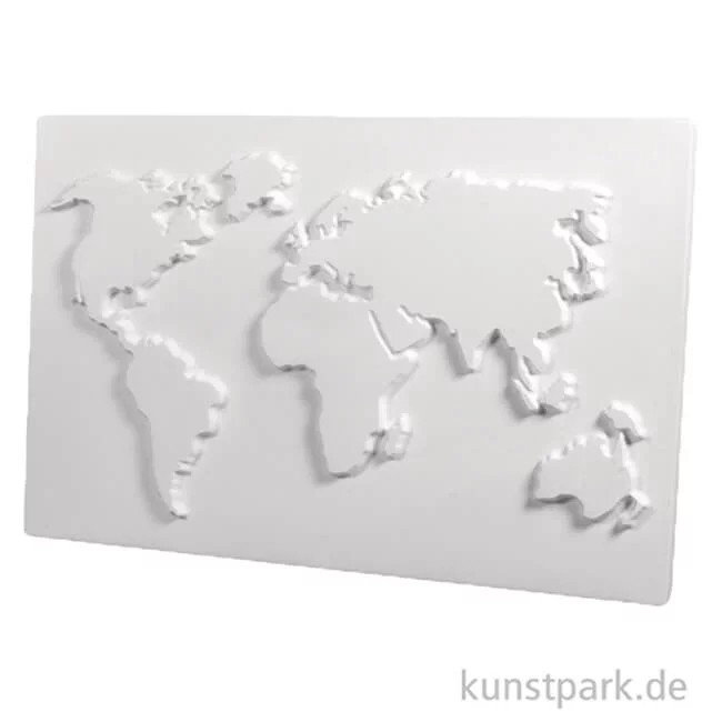 Artikelbild 2 des Artikels “Gießform - Weltkarte, Größe 20 x 30 cm “