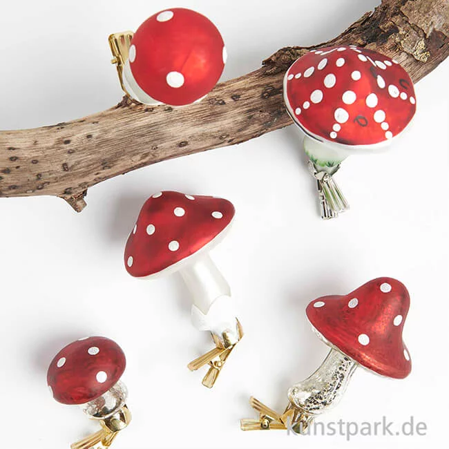 Artikelbild 2 des Artikels “Glas-Clip Fliegenpilz, Spitz, 6 x 6 x 10 cm “