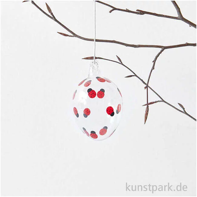Artikelbild 2 des Artikels “Glas Ei - Marienkäfer “