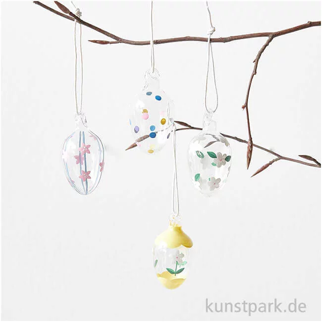 Artikelbild 2 des Artikels “Glas Eier Handbemalt, 4-teilig “