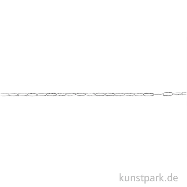 Artikelbild 2 des Artikels “Gliederkette Paperclip geprägt, Silber, 1,2 x 5,4 x 15 mm, Länge 80 cm “