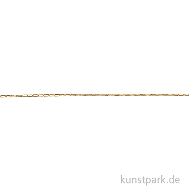 Artikelbild 2 des Artikels “Gliederkette Paperclip, Gold, 0,8 x 3 x 7 mm, Länge 80 cm “