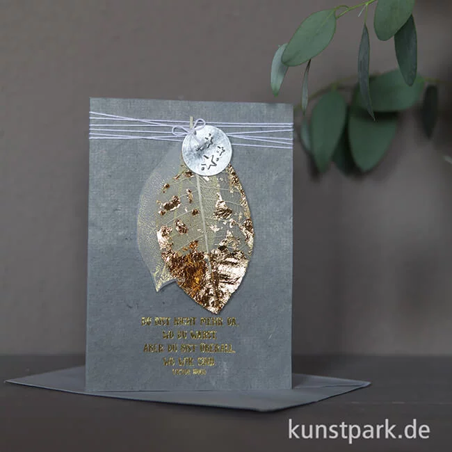 Artikelbild 2 des Artikels “Good old friends - Blätter Trauerkarte, Du bist nicht mehr “