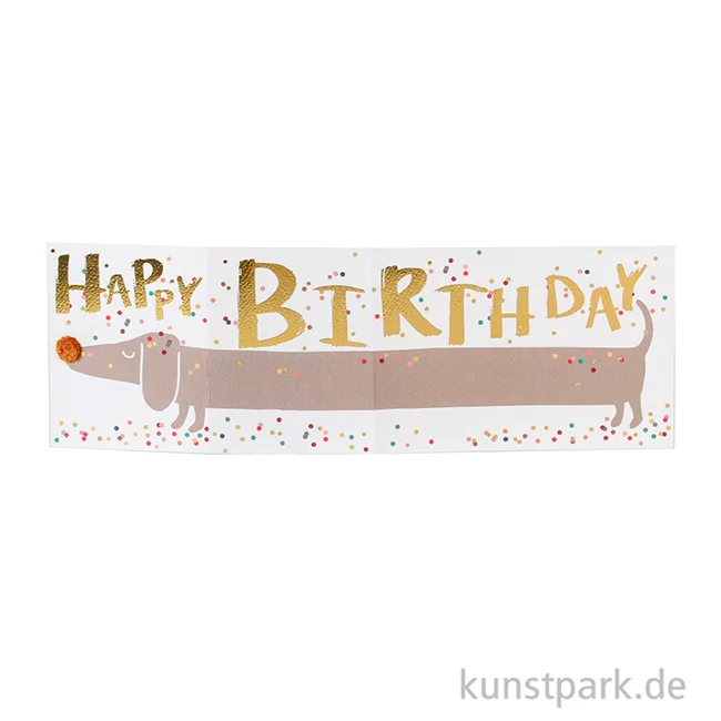 Artikelbild 2 des Artikels “Good old friends - Dackelkarte, Happy Birthday “