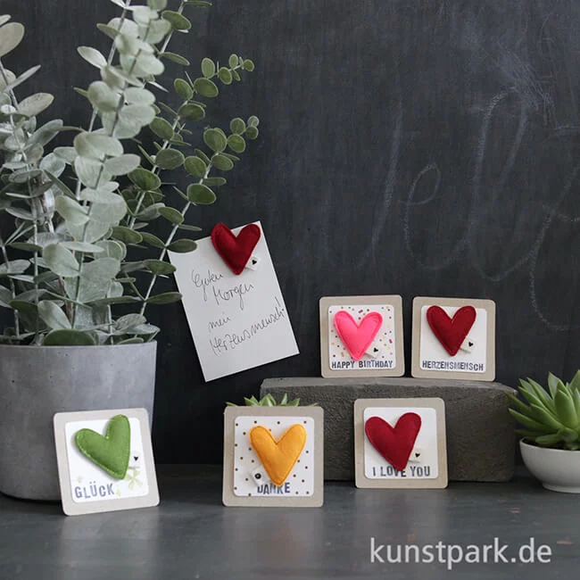 Artikelbild 2 des Artikels “Good old friends - Filzherzmagnet, Herzensmensch “
