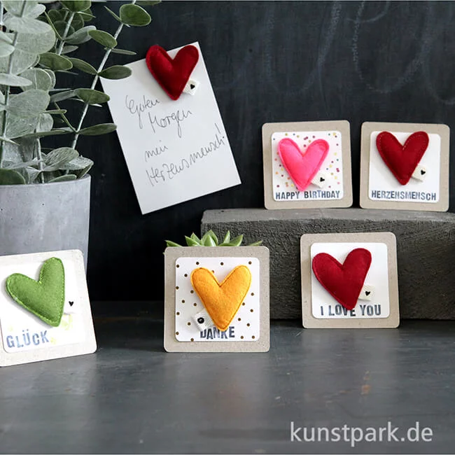 Artikelbild 2 des Artikels “Good old friends - Filzherzmagnet, I love You “