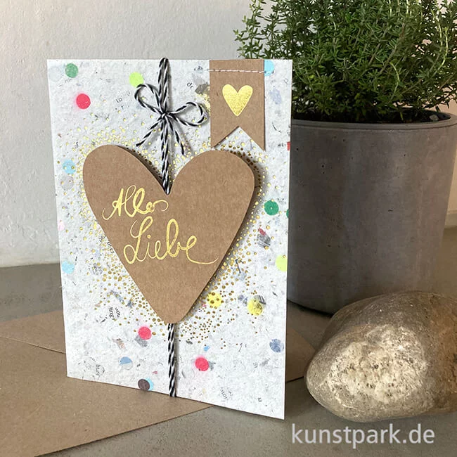Artikelbild 2 des Artikels “Good old friends - Konfettipapierkarte, Alles Liebe “