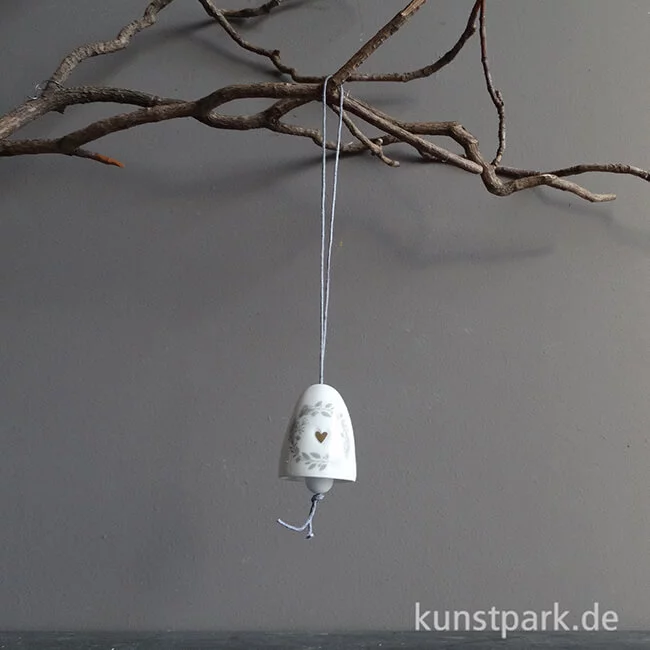 Artikelbild 2 des Artikels “Good old friends - Mini Glöckchen aus Porzellan, Herz “